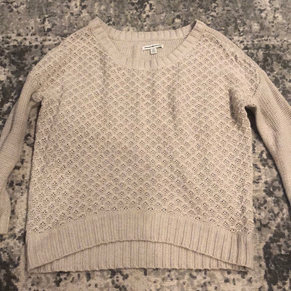 Beige American Eagle Sweater